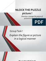 Unlock The Puzzle Picture !: Direction: Arrange The Pieces of Picture To Create The Figure