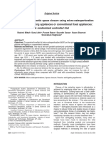 Comparison of Orthodontic Space Closure Using Micro-Osteoperforation and Passive Self-Ligating Appliances or Conventional Fixed Appliances: A Randomized Controlled Trial