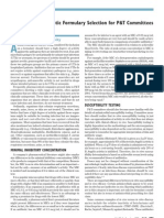 Principles of Antibiotic Formulary Selection For P&T Committees 1