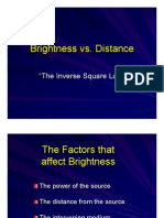 Brightness vs. Distance