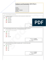 Combined Graduate Level Examination-2019 (Tier-I)