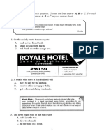 Read The Text Carefully in Each Question. Choose The Best Answer A, B or C. For Each Question, Mark The Correct Answer A, B or C On Your Answer Sheet