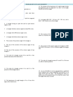 Problem Set Plane Geometry