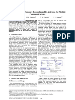 Realization of A Compact Reconfigurable Antenna For Mobile Communications