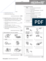 Unit Test 7A: 1 Point For Each Correct Answer