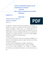 Condena en Costas e Intimación Judicial de Los Honorarios de Abogado