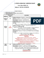 Bharatiya Vidya Bhavan - Middle East: Year Plan 2020 - 21 Subject: Social Science Grade: 10