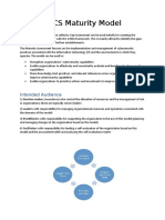 IS CS Maturity Model