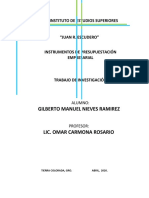 Instrumentos de Presupuestación Empresarial