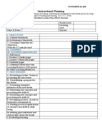 Instructional Planning: I. Objectives