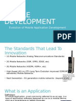 Evolution of Mobile Application Development