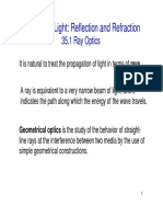 Chapter 35 Light: Reflection and Refraction: 35.1 Ray Optics