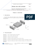 Table A Colonnes