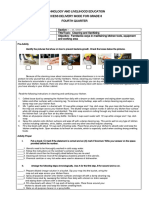 Technology and Livelihood Education Access Delivery Mode For Grade 8 Fourth Quarter