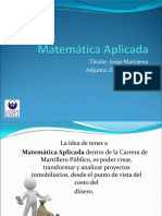 Matematica y Estadística Aplicada