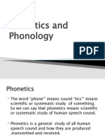 Phonetics and Phonology