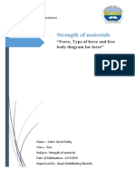 Strength of Materials: "Force, Type of Force and Free Body Diagram For Force"