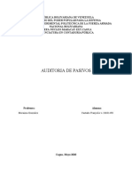 Informe Auditoria de Pasivos