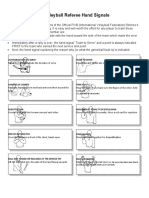 Volleyball Referee Hand Signals: Authorization To Serve Team To Serve