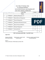 MBA - Trimester III Curriculum - Syllabus