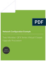 Two-Member QFX Series Virtual Chassis Upgrade Procedure: Network Configuration Example