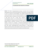 A Study On Language and Linguistics in e PDF