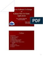 Hardware/Software Co - Design of Kalman Filter For Radar Applications