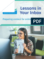 Preparing Content For Online Teaching: Lessons in Your Inbox