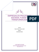 6.1. Empresas en Procesos de Fusion, Escision, Transformacion