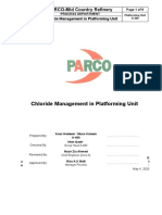 Chloride Management in Platforming Unit: PARCO-Mid Country Refinery