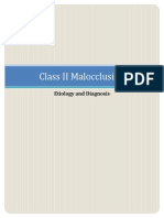 Class II Malocclusion: Etiology and Diagnosis