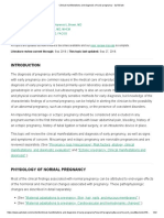 Clinical Manifestations and Diagnosis of Early Pregnancy - UpToDate PDF