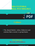 Cross-Cultural Industrial Psychology