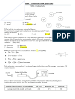 Level Past Paper Questions - Physics O: TOPIC-23 Radioactivity PAPER-1 Multiple Choice