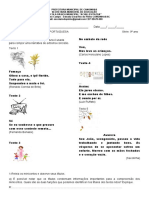 Atividades 9 Ano 3 Ciclo (Quarentena)