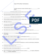 Chapter 04 Test Bank: Carbohydrates: Fill in The Blank Questions