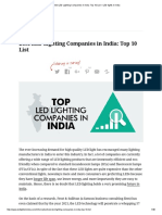 Best LED Lighting Companies in India - Top 10 List - LED Lights in India