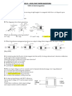 Level Past Paper Questions - Physics O: TOPIC-21 Electromagnetism PAPER-1 Multiple Choice 1