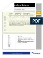 Low Broadband Antenna: 90 2.6 M X-Polarized FET Antenna