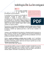 Metodologia de La Investigacion, Resumen.