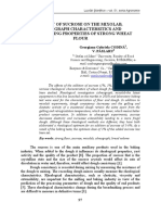 Effect of Sucrose On The Mixolab, Alveograph Charactersitics and Breadmaking Properties of Strong Wheat Flour