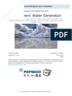 Atmospheric Water Generation