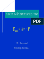 Einstein and The Photoelectric Effect: H. J. Carmichael University of Auckland