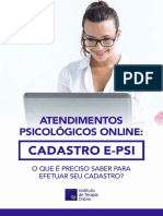 Cadastro E Psi Atendimentos Psicológicos Online