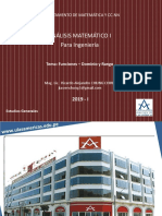 DIAPOSITIVA - EEGG - MAT - CCNN - Clase 01 - 2019 - 1 ANALISIS MATEMATICA I - Ingeniería - UPLA NUEVO