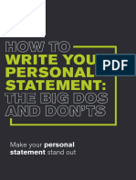 Personal Statement Writing Guide