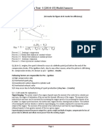 Class Test - I (2014-15) Model Answer: 02 Marks For Figure & 01 Marks For Efficiency)