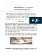 The Study of The Effects of Web Openings On The Concrete Beams