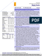 Stock Report On Baja Auto in India Ma 23 2020