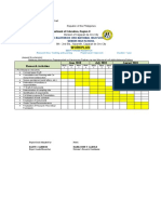 Workplan: Research Activities June 2018 July 2018 August 2018